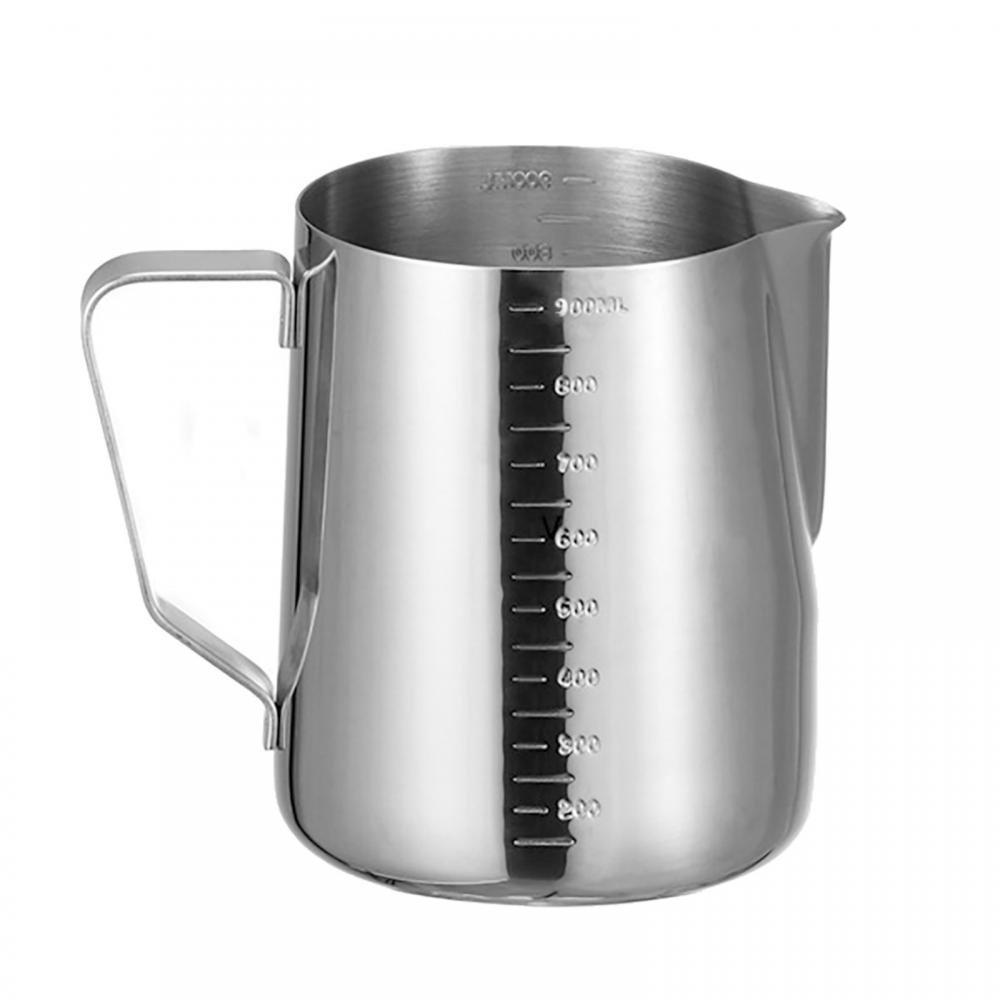 350/600/1000ML Edelstahl DIY Kaffee Werkzeug Kanne Milchaufschäum Kaffeekunst Kännchen Tasse