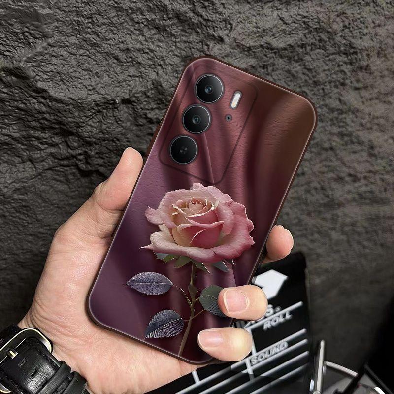RealmeC75 Mobile Phone Case Dirt-resistant and Anti-drop Internet Celebrity Ins Wind Cute Internet Celebrity Super Fire Love Personality