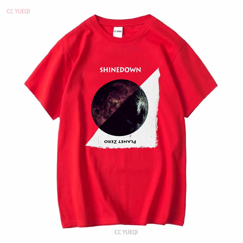 Shinedown Planet Zero T-Shirt Schwarz S 5XL Z8163 Lang- oder Kurzarm Vintage Gewaschen Lässiges Oberteil Für Den Alltag Mann