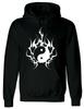 YIN YANG TRIBAL Black Hoody Tattoo Celtic Rock Metal Yinyang Music Goth Hoodie