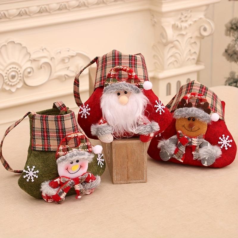 Christmas Gift Bag, Sack Children Xmas Gifts Candy Snowman Cartoon Bag Baking Cookies Storage Bag