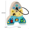 Busy Board Toy Educational Multiple Ways to Play Wooden Kids Puzzle Shape Switch