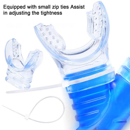 Mouthpiece Replacement for Snorkel Transparent Scuba Diving Regulator Comfort Bite Mouthpiece Replacement