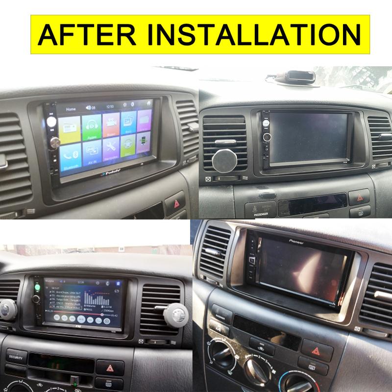 Radio Fascia for Toyota Corolla 2001-2006 GPS CD Stereo Panel Dash Mount Installation Trim Kit Frame Facia DVD Player FacePlate