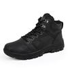 Winter Men Boots Short Plush 2018 Shoes Men PU Snow Boots Rubber Ankle Botas Fashion Leather Snow Shoes Lace Up Warm