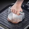 1 Peça de Prensa de Carne para Hambúrguer Redonda de Aço Inoxidável de Alta Qualidade, Adequada Para Grelhadores e Frigideiras, Ferramenta de Amassar Carne Para Churrasco e Cozinha, Carne