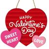Scientific Proportioned 30cm Wooden Heart Decors With Two Color Option For Diverse Emotional Gifting And Decors