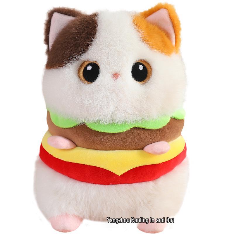 Siamese Calico Cat Plush Doll - Cozy Gift for Kids & Adults