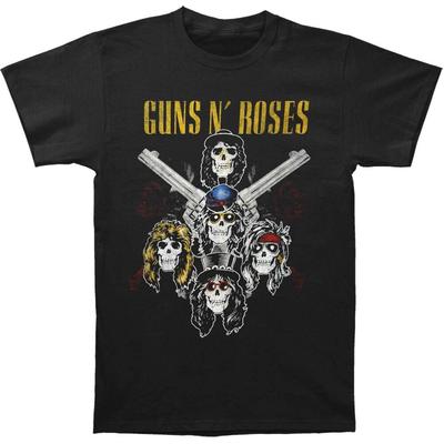 Guns N Roses T-Shirt mit Kreuz-Gun-Motiv, Schwarz