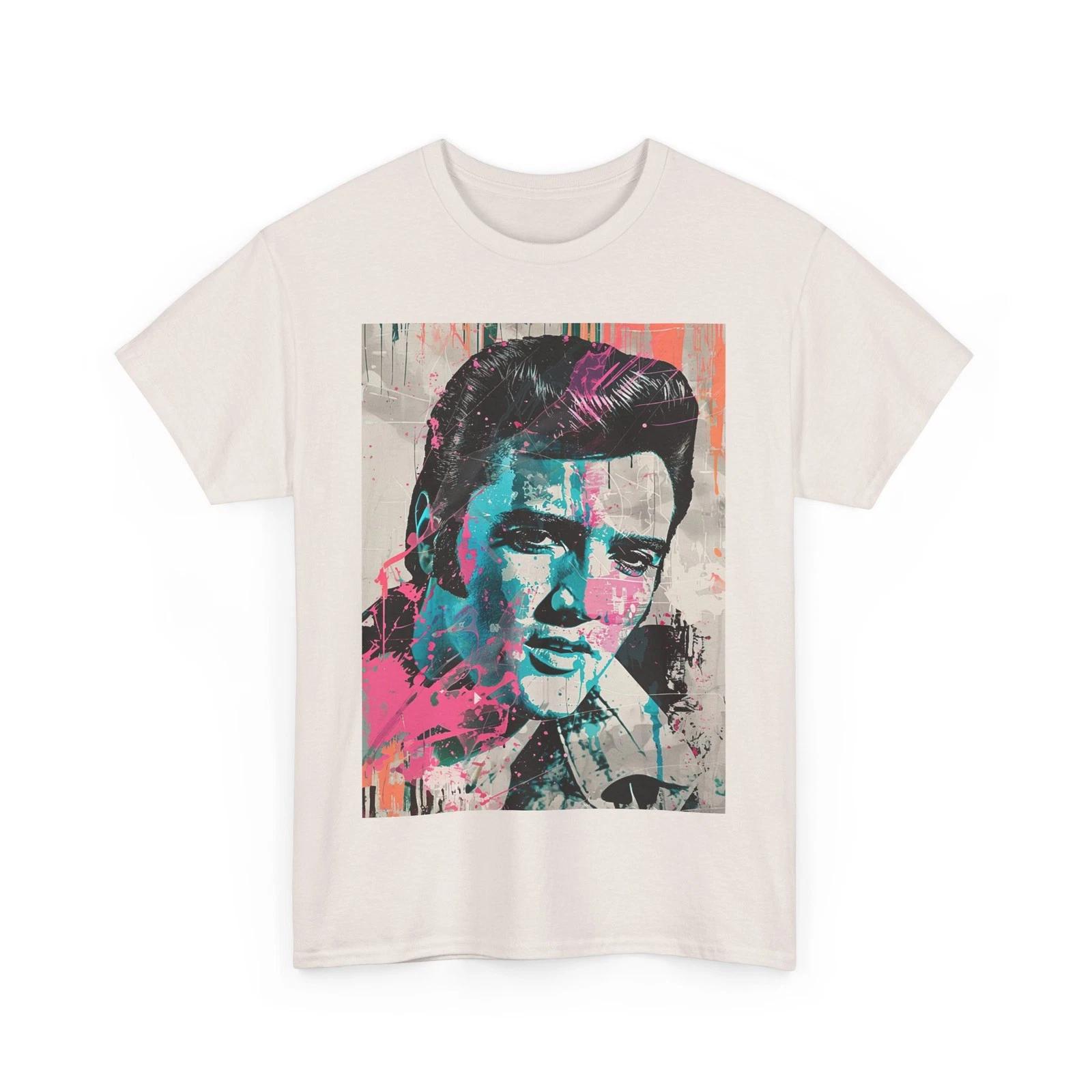 

CLASSIC ELVIS KING ROCK AND ROLL TEE Tshirt SHIRT ABSTRACT ART GIFT MEN WOMEN S