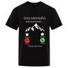 Mountain Is Calling I Must Go Spanish T Shirt for Men Women Clothing Short Sleeve Casual T-shirts Climbing Men's Street Tees
