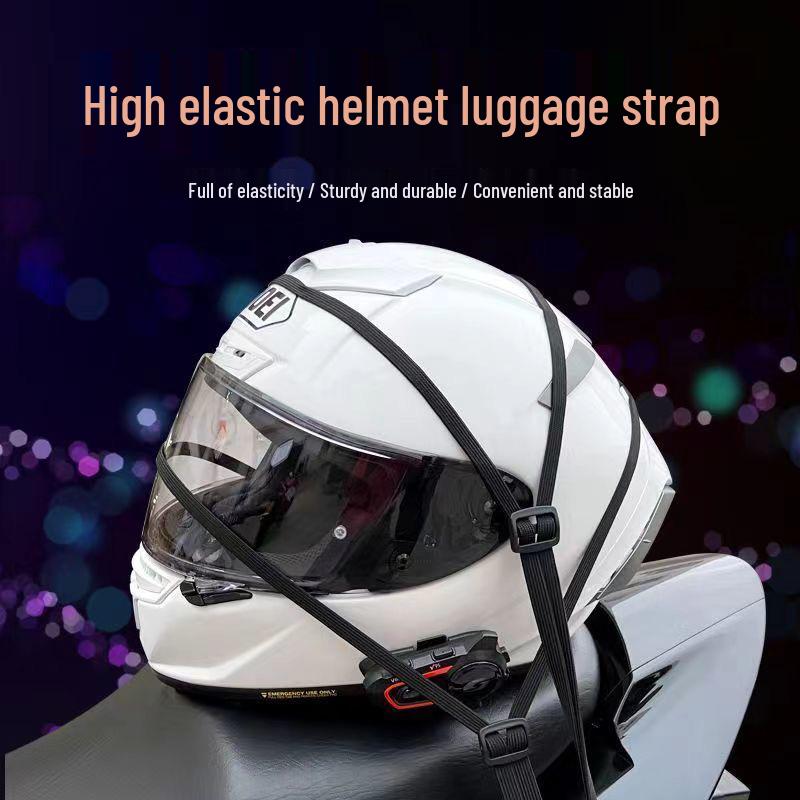 60x90cm Elastic Bungee Cord for Motorcycle Luggage & Helmet Secure Tie-down Strap