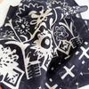 New mulberry silk silk scarf Korean version of Japanese Tu Ya printing small square scarf scarf decorative versatile sunshade headscarf