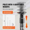 Dust Barrier Poles 12 Ft with 4 Telescoping Poles Dust Barrier System