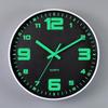 12-Inch Silent Luminous Quartz Wall Clock - Plastic, Creative Design, Popular Item