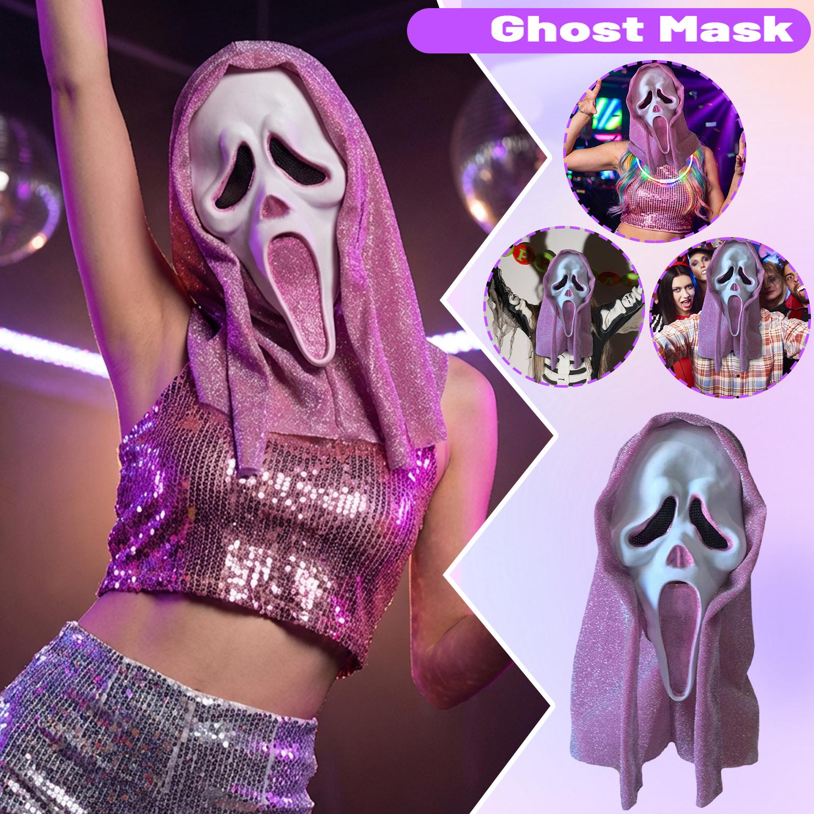 Grimace, Mask, Party, Ball, Acting Props, Funny, Scary Latex Headgear One Size