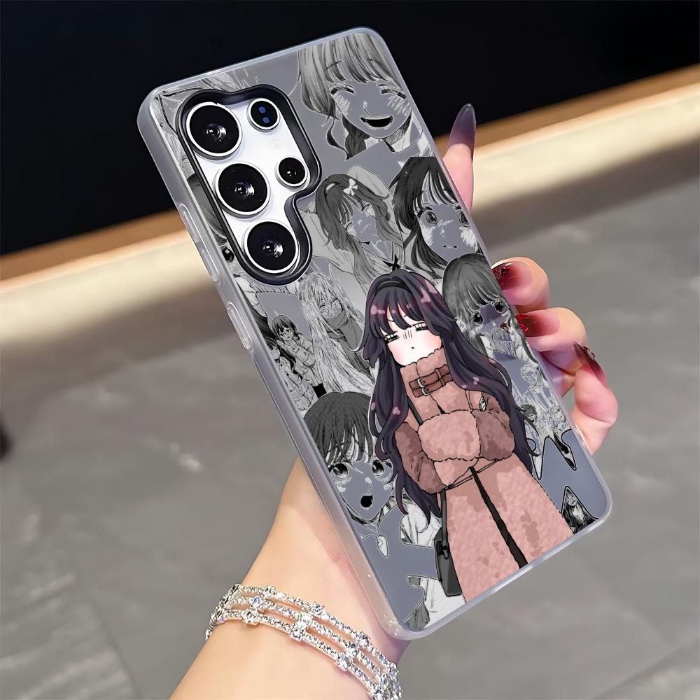 Kaoru hana wa rin saku Kaouruko Waguri Handyhülle für Samsung S26 S25 S24 S23 S22 S21 FE Plus Ultra Schwarz 2-in-1 Jelly Silikon