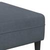 3 Piece Sofa In Dark Grey 250 X 188 X 76 Cm Velvet