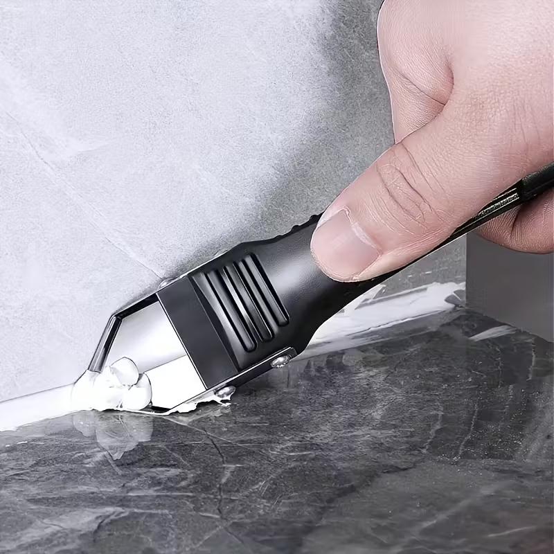 Caulk Remover Tools Kit, Grout Removal Tool, Sealant Finishing Tool, Glue Angle Scraper Tool For Window And Sink Renovations