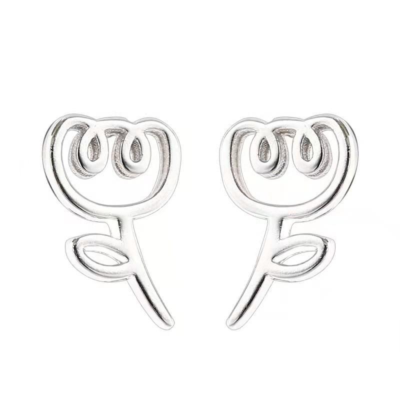 

Серьги с мультяшными цветами для женщин, новый стиль, милый дизайн, высококачественные серьги, темпераментные серьги