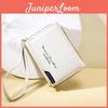 New Korean Style Women's Wallet Short Zipper Multi-card Pure Color Coin Wallet Wholesale Pu Material