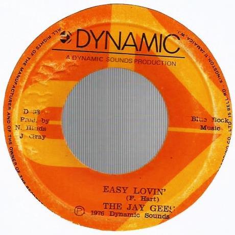 

7inch Record JAY GEES Easy Lovin D98 Dynamic Sounds 1976 Jamaica Reggae Ska Dub Used