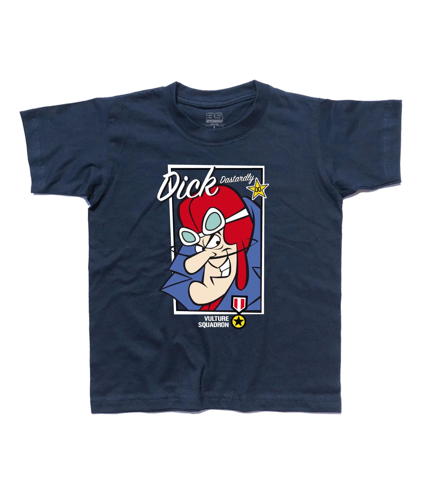 Children s T-shirt DICK DASTARDLY 2 Muttley, Vulture Squadron Racing Cars 100