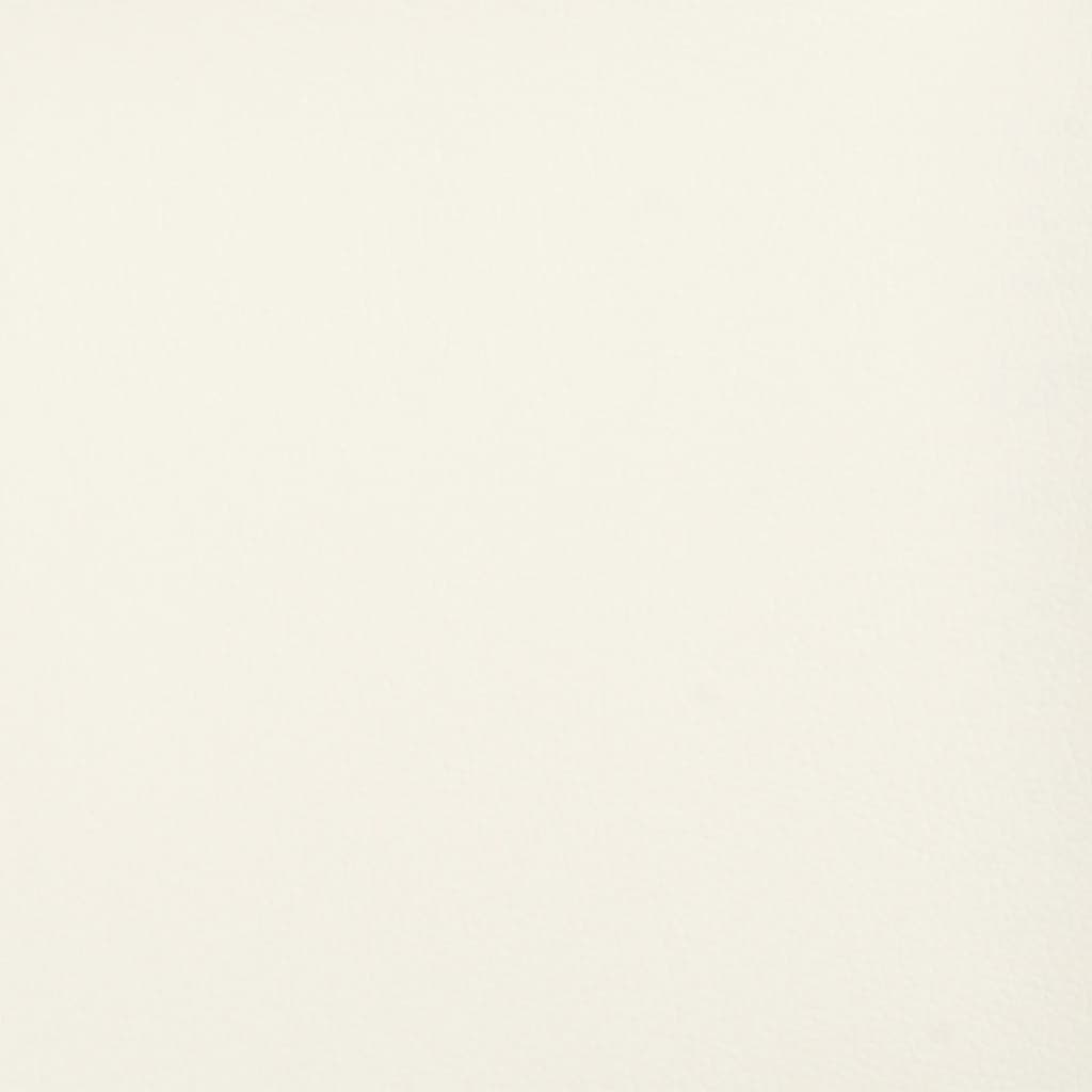 Cream Colored Bench 70 X 35 X 41 Cm Faux Leather