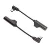 2Pcs Type C to 3.5mm Headphone Adapter Cable 2 in 1 Functional Bendable Headphone Adapter for Type C Phone Tablet PC