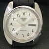 AUTOMATIK VINTAGE SEIKO 5 JAPAN 6119C HERREN ARABISCHES SILBERNES ZIFFERBLATT UHR a702451-5