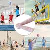 2Pcs Volleyball Arm Sleeves Thumb Hole Design Super Soft High Elastic Breathable Forearm Sleeves Padded Volleyball Sleeves