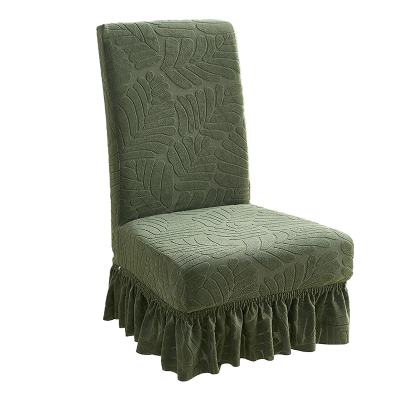 Stretch Dining Chair Covers Universal Size/Oversized Polyester High Back Large Slipcover for Dining Room Kitchen бирюзовый