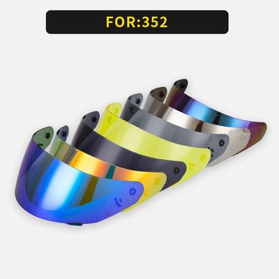 Soczewka Kasku Motocyklowego Kask Pełny+kompatybilna 352 Soczewka Kasku Szyba Przednia Odporna na Wiatr i Promieniowanie UV oraz Przeciwsłoneczna