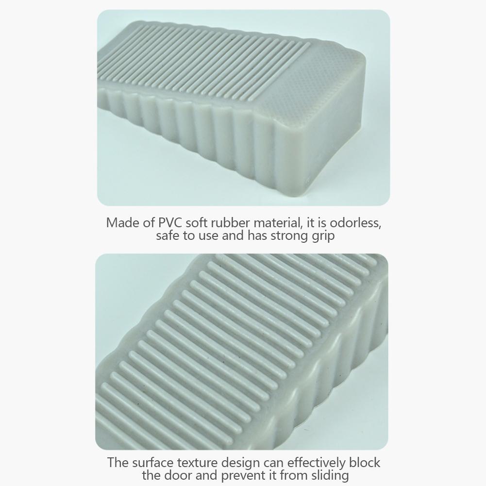 Safety Silicone Door Stopper Wedge Anti-Collision Door Holder for Sliding Swinging Doors and Windproof Security Hardware Home
