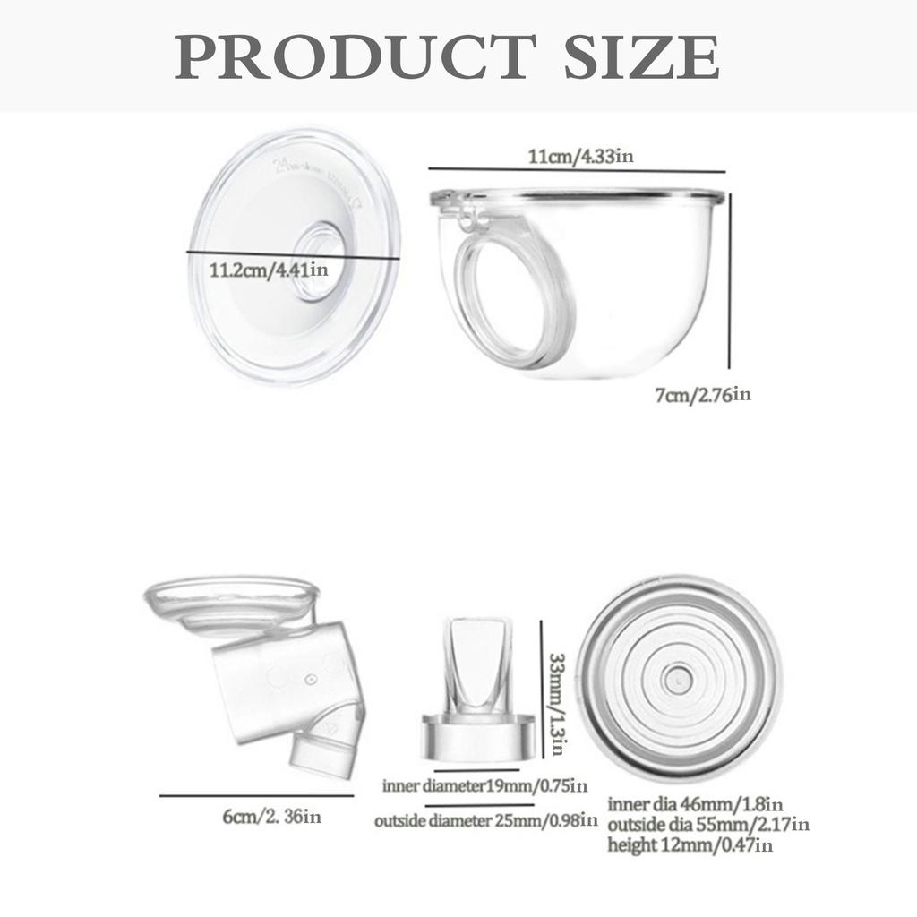 Bequemes Stillzubehör für S12 S10 S9 Tragbare Pumpen 27mm/24mm Pumpenflansch mit Staubschutz