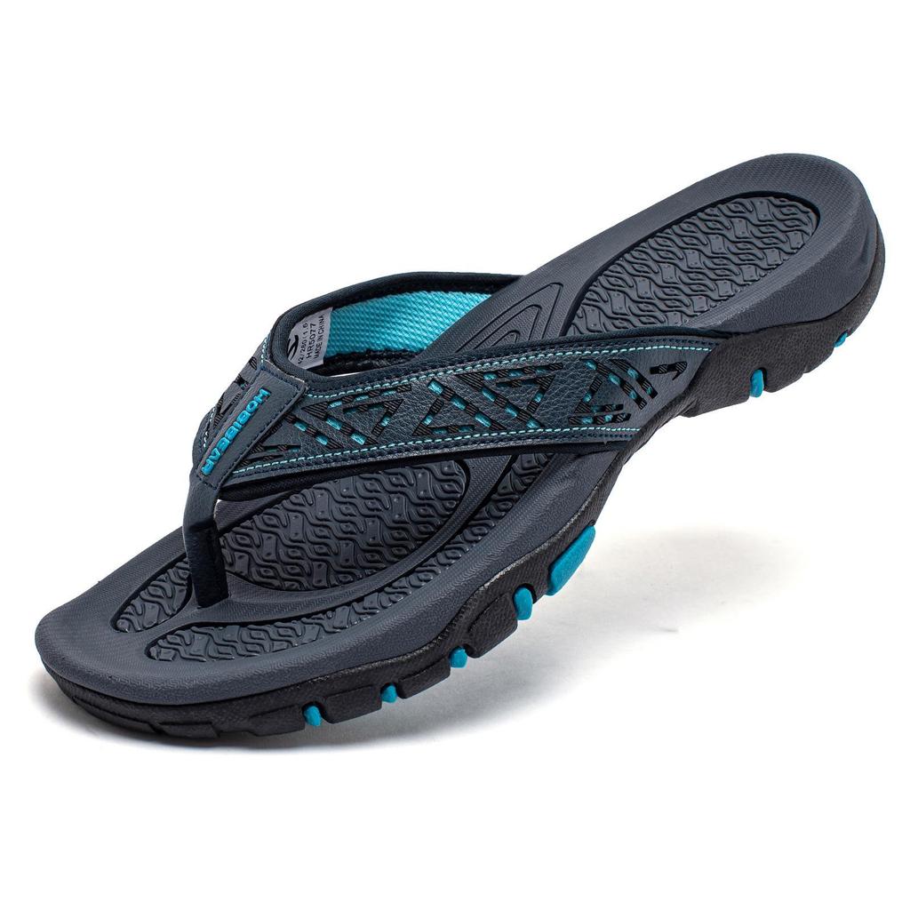 HOBIBEAR Herren Sommer-Flip-Flops mit Fußgewölbeunterstützung und dicker Sohle für den Außenbereich, Strand oder Zuhause.
