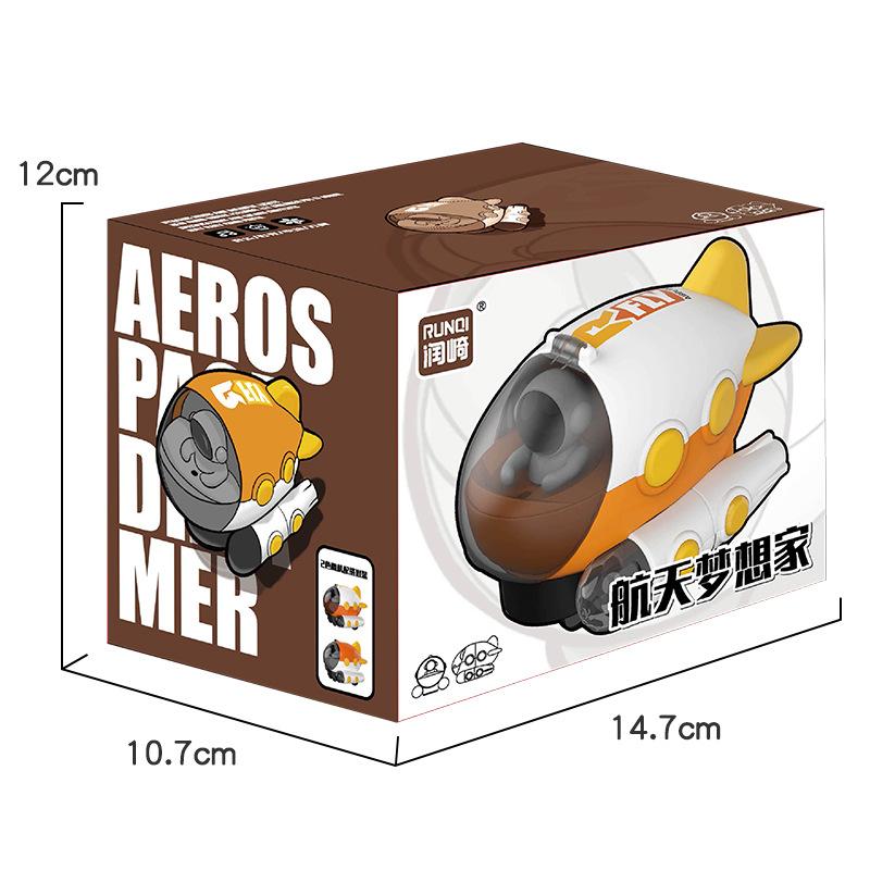 

Электрическая универсальная игрушечная подводная лодка, вращающаяся астронавт, музыкальная проекция, световая имитация, модель самолета оранжевый