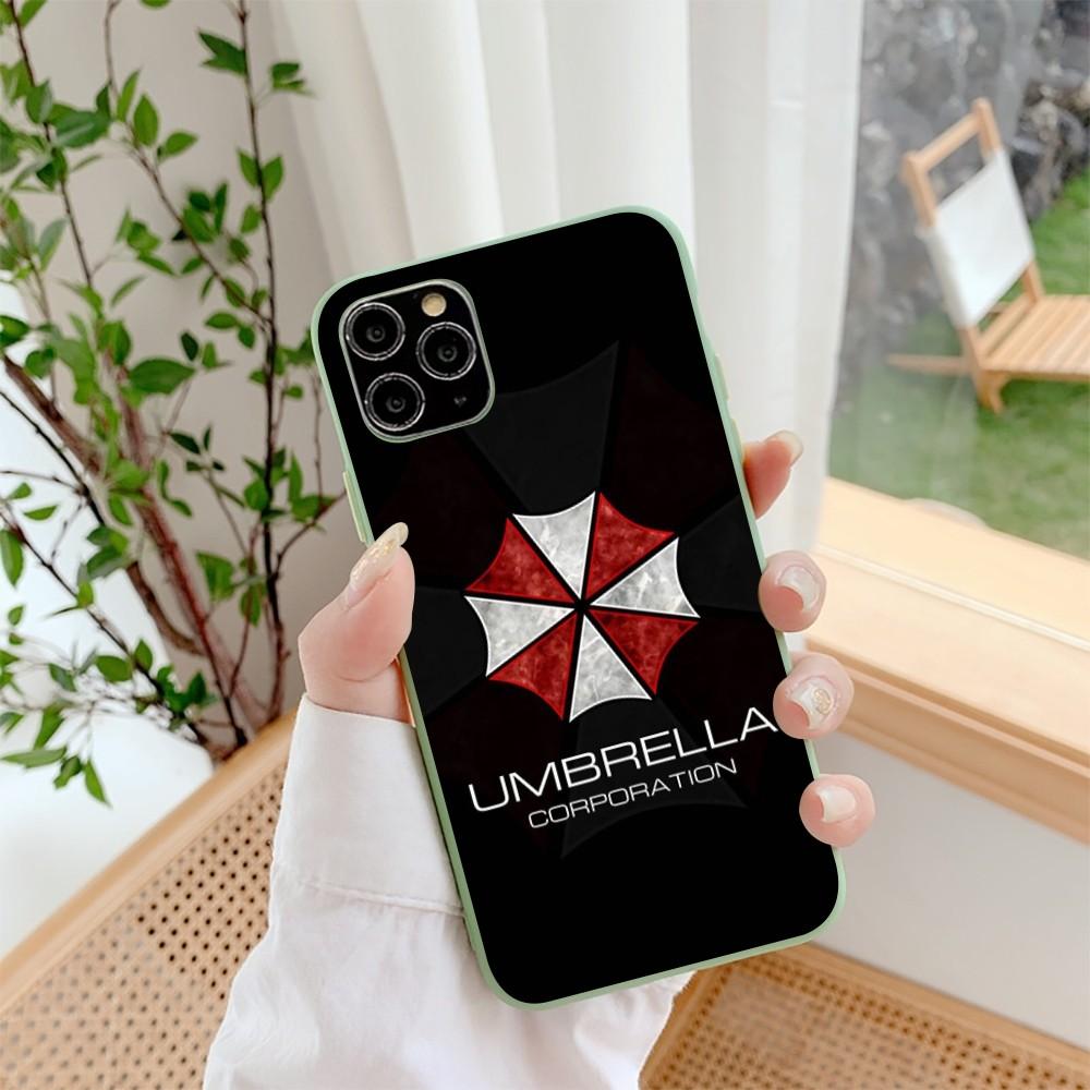 R-resident Game E-evil Phone Case For IPhone 14 11 12 13 Mini Pro Xs Max 8 7 6 6S Plus X XR Solid Candy Color Case