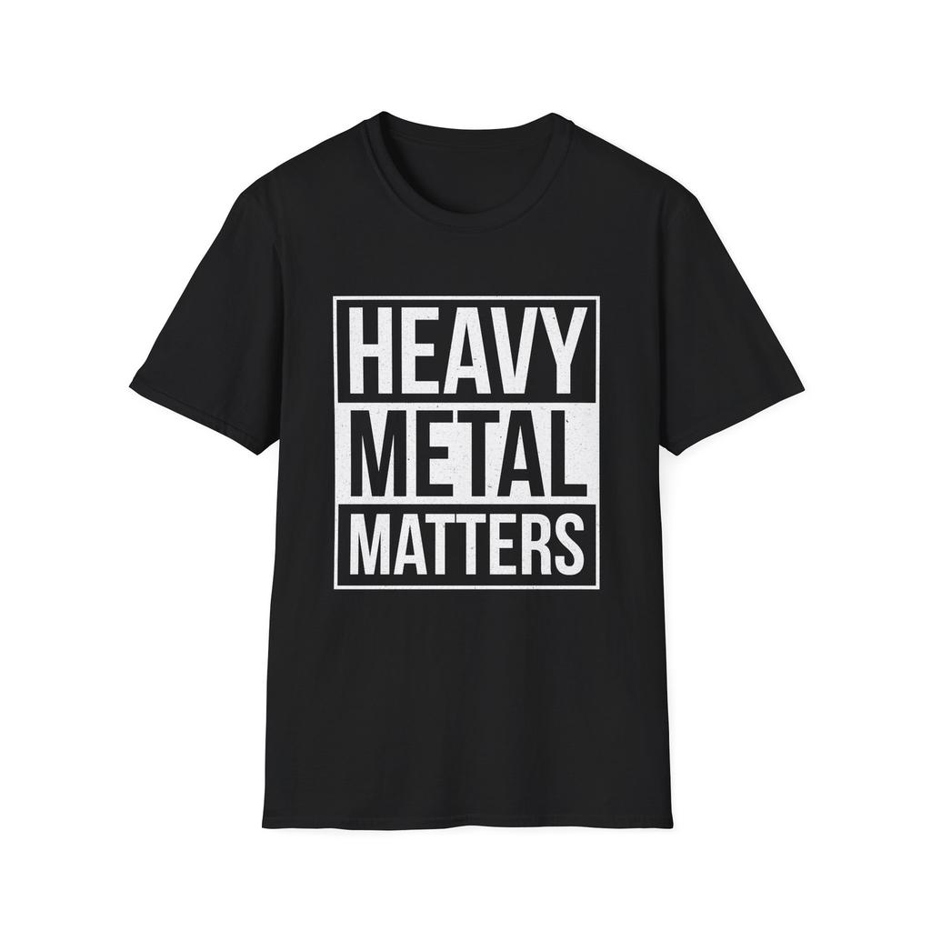 Tričko Heavy Metal Matters, Vtipné hudební tričko, Tričko pro metalového fanouška, Vtipný slogan