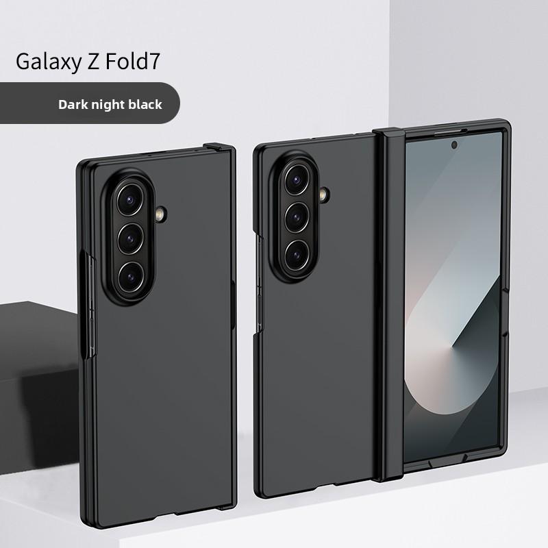 PC Skin Texture Hard Shell Hinge Protection Phone Case for Samsung Galaxy Z Fold 7 6 5 3 4 ZFold7 Full Package Protective Cover