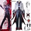 Costum Cosplay Arlecchino The Knave Genshin Impact Fatui Harbinger Set Perucă Servitor Snezhnaya Costume de Halloween Pentru Femei