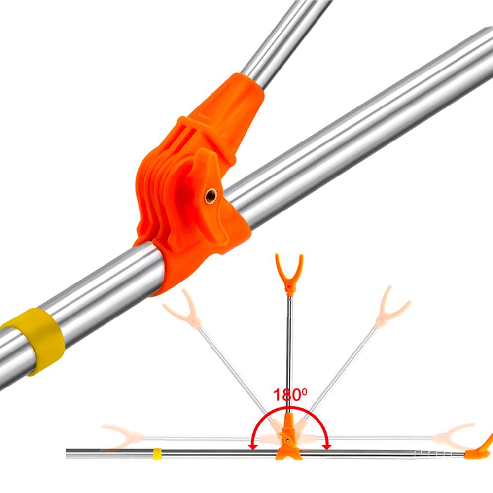 Suport Pliabil pentru Lansete de Pescuit, Raft, Stativ pentru Lansete, Suport, Reglabil, Flexibil, din Oțel Inoxidabil, Suport pentru Două Lansete, Echipament pentru Scaun, Instrument