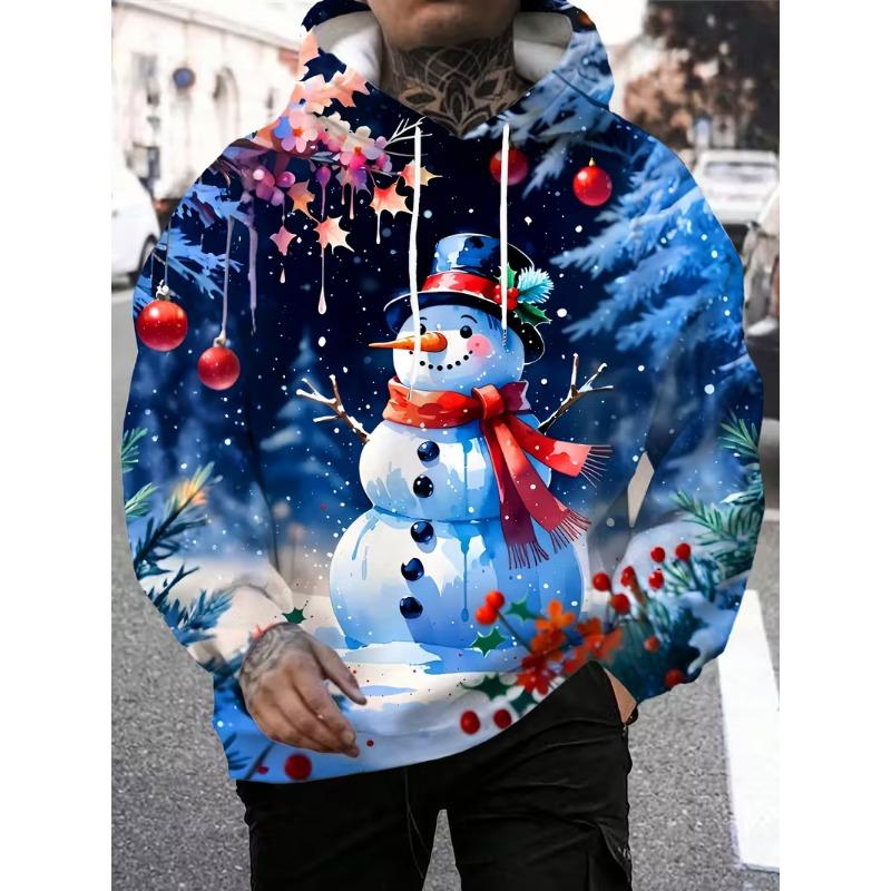Santa Claus Men's Hoodie Fashion 3D Printed Hoodie Street Christmas Hoodies Funny Xmas Gifts Unisex Clohting Sweatshirts
