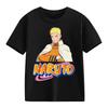 2026 Naruto Kids TShirt Uzumaki Uchiha Sasuke Hatake Kakashi Anime Character Print Cotton Short Sleeve Boys Girls Round Tops