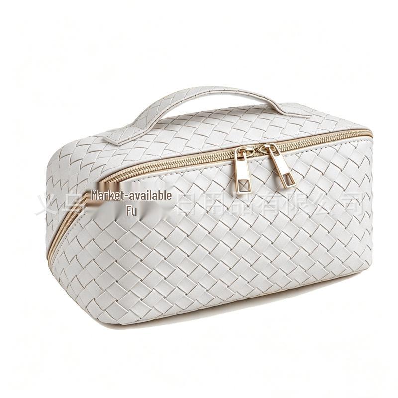 Women's Large PU Makeup & Travel Bag - Cosmetic Storage Handbag & Portable Wash Pouch