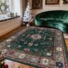 Green Christma Style Living Room Carpet Persian Retro Decoration Christma Tree Side Plush Rug Bedroom Easy Clean Soft Floor Mat