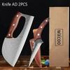 WXCOO Multifunctional Vegetable Cutting Knife Stainless Steel Kitchen Fruit Slicing Meat Cleaver Labour-saving Chopping Knife