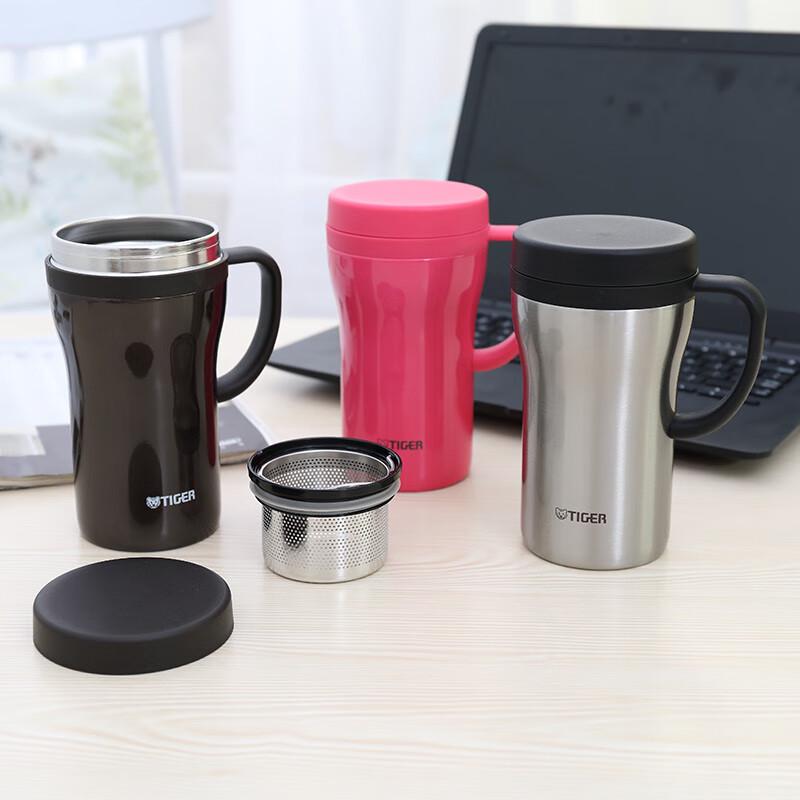 TIGER Stainless Steel Vacuum Insulated Tea Mug with Infuser 480ml