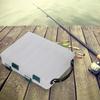 Double Side Plastic Fishing Baits Box Lures Holder Case Large Capacity Accessory