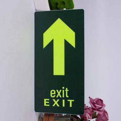 Panneau Lumineux de Sortie de Toilettes - Indicateur de Direction d'Urgence Fluorescent